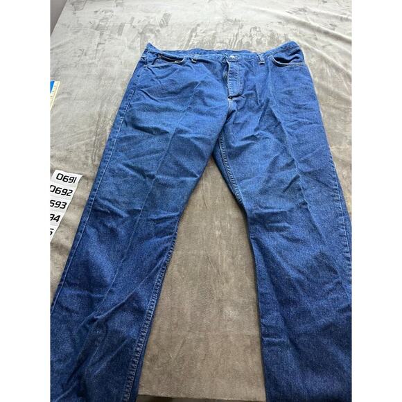 Bulwark FR Jeans Men's 44x34 Flame Resistant Straight Leg with Stretch Blue Pant - Picture 1 of 8